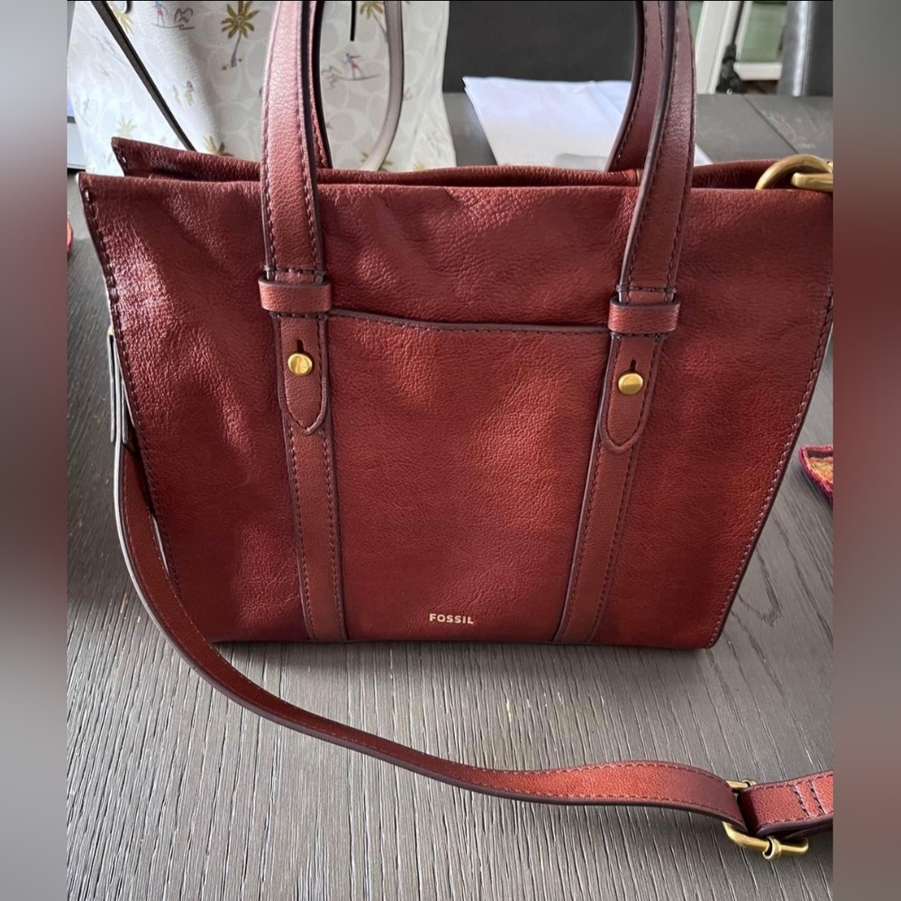 Fossil Kingston Satchel - Color is Brown